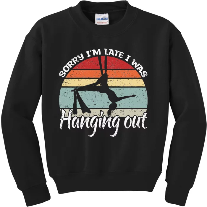 Aerial Silk Dancer Aerialist & Aerial Yoga Kids Sweatshirt