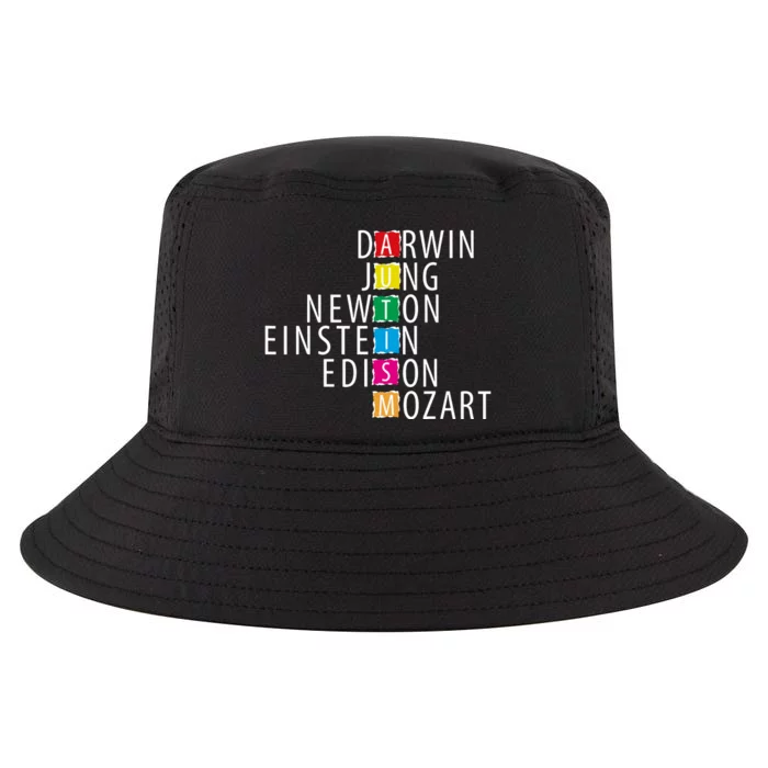 Autism Support Darwin Jung Newton Einste In Edison Mozart Cool Comfort Performance Bucket Hat