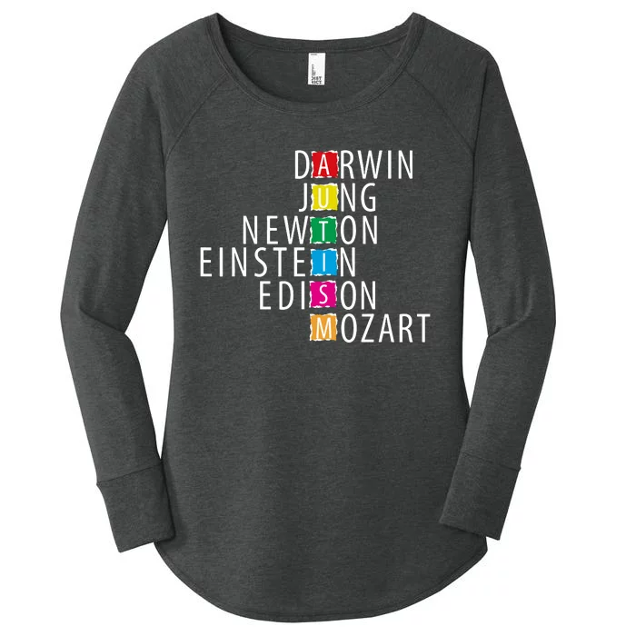 Autism Support Darwin Jung Newton Einste In Edison Mozart Women's Perfect Tri Tunic Long Sleeve Shirt