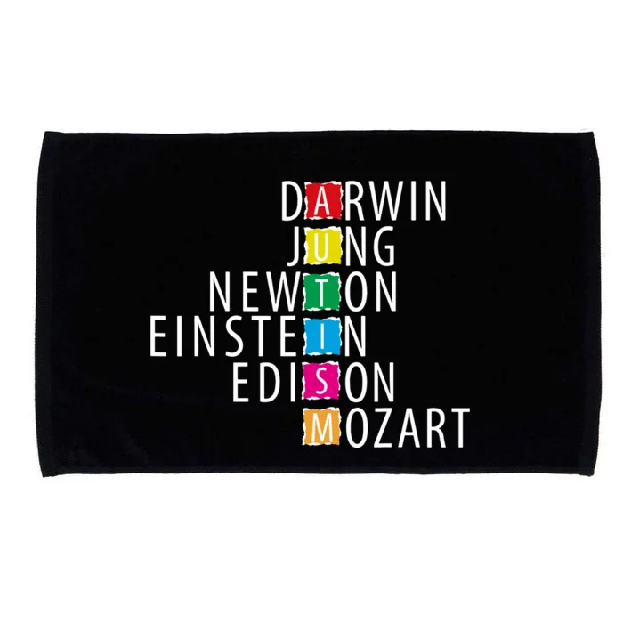 Autism Support Darwin Jung Newton Einste In Edison Mozart Microfiber Hand Towel