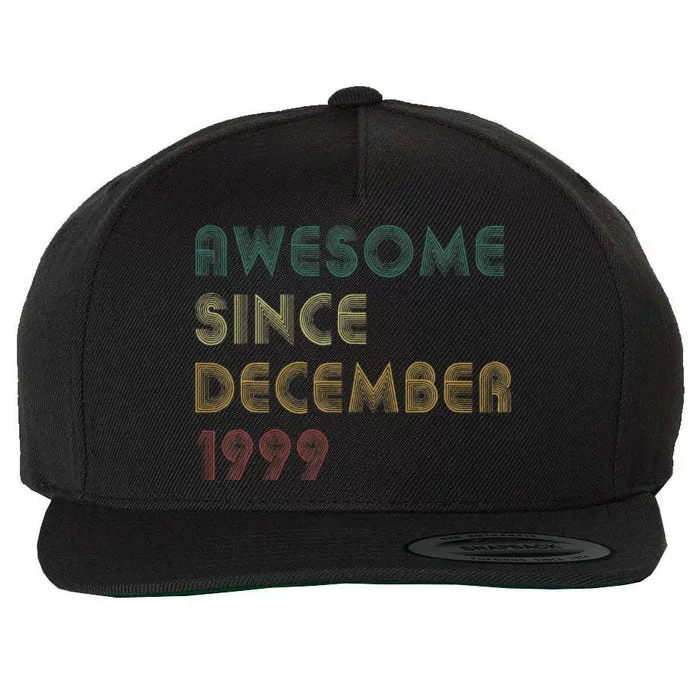 Awesome Since December 1999 Vintage Retro Birthday Wool Snapback Cap