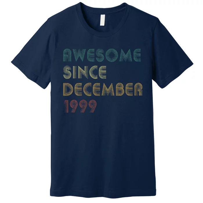 Awesome Since December 1999 Vintage Retro Birthday Premium T-Shirt