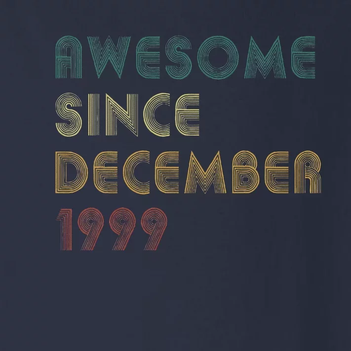 Awesome Since December 1999 Vintage Retro Birthday Toddler Long Sleeve Shirt