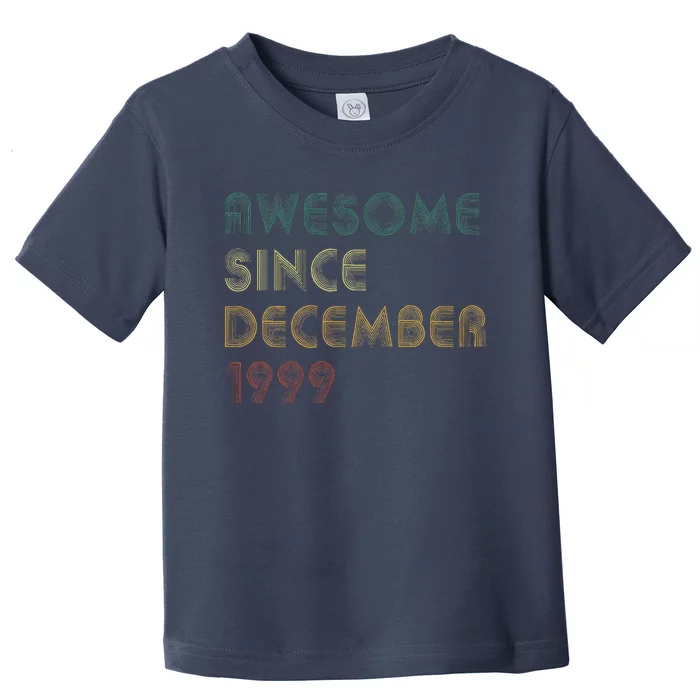 Awesome Since December 1999 Vintage Retro Birthday Toddler T-Shirt