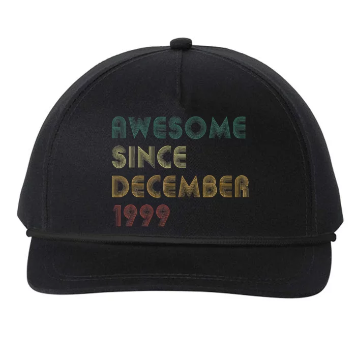 Awesome Since December 1999 Vintage Retro Birthday Snapback Five-Panel Rope Hat