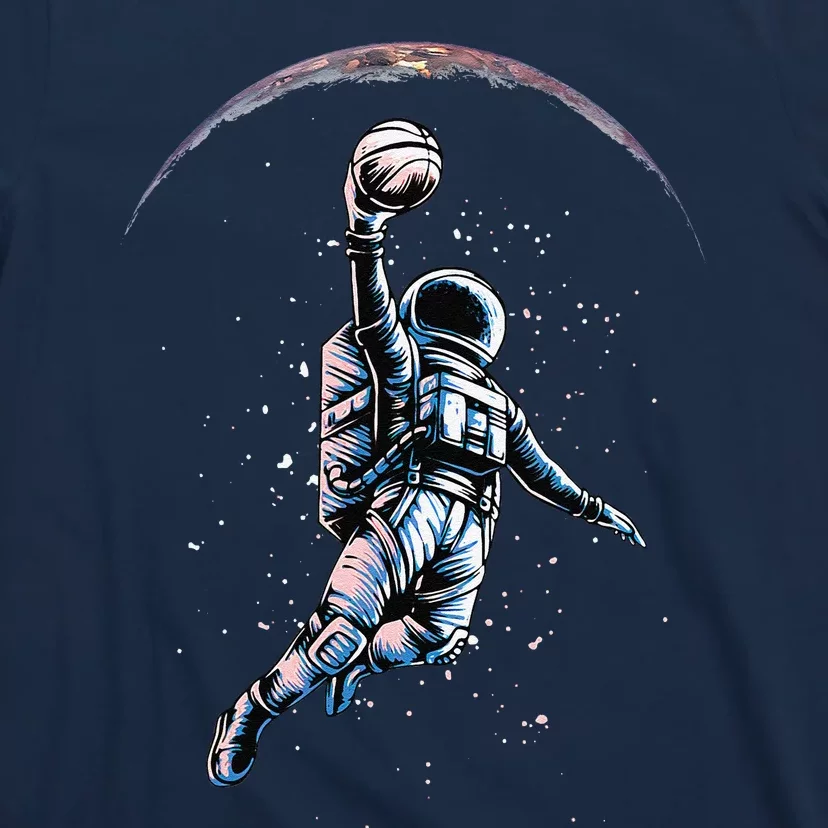 Astronaut Slam Dunk Space Basketball Lover Cool Universe T-Shirt