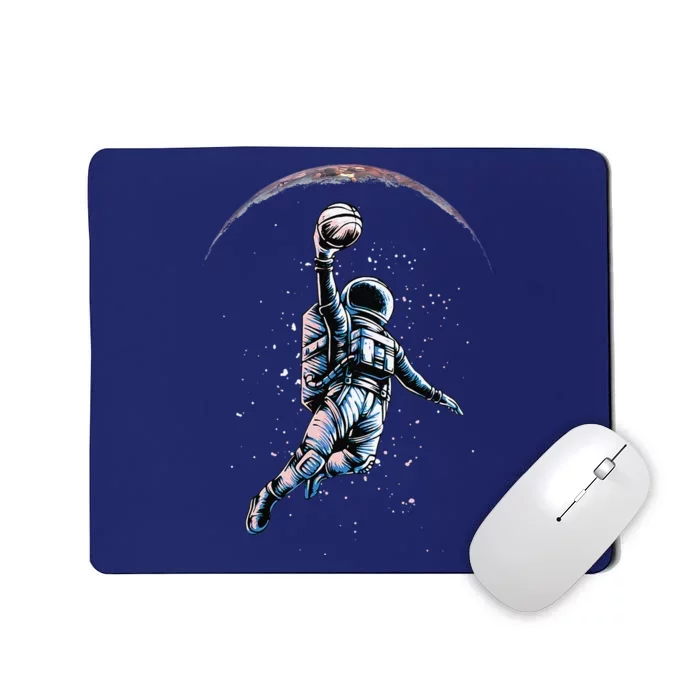 Astronaut Slam Dunk Space Basketball Lover Cool Universe Mousepad