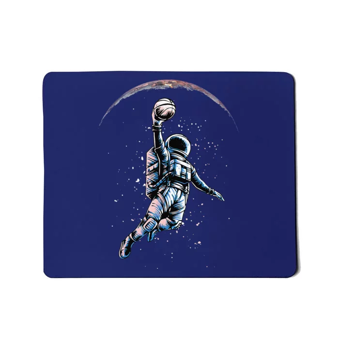 Astronaut Slam Dunk Space Basketball Lover Cool Universe Mousepad