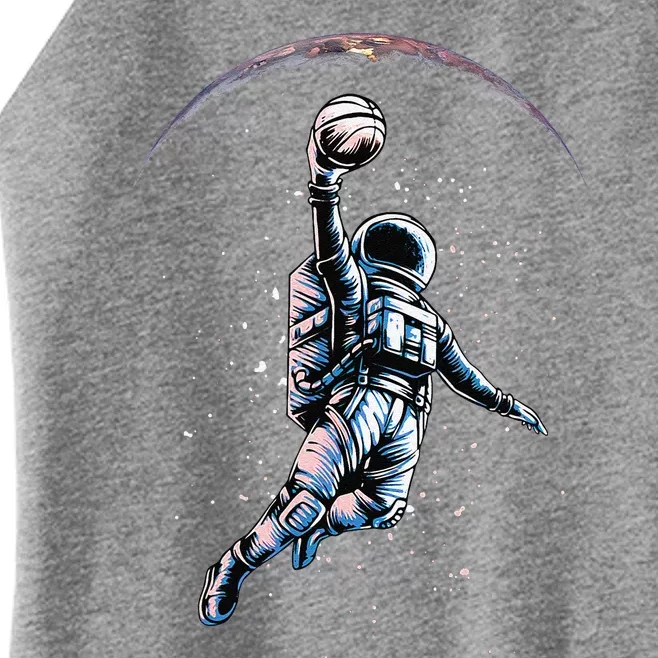 Astronaut Slam Dunk Space Basketball Lover Cool Universe Women’s Perfect Tri Rocker Tank