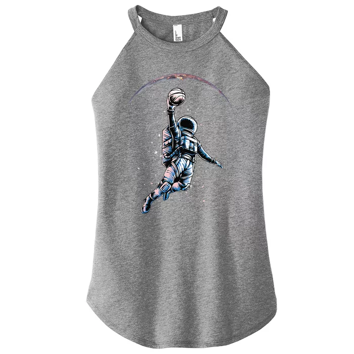 Astronaut Slam Dunk Space Basketball Lover Cool Universe Women’s Perfect Tri Rocker Tank