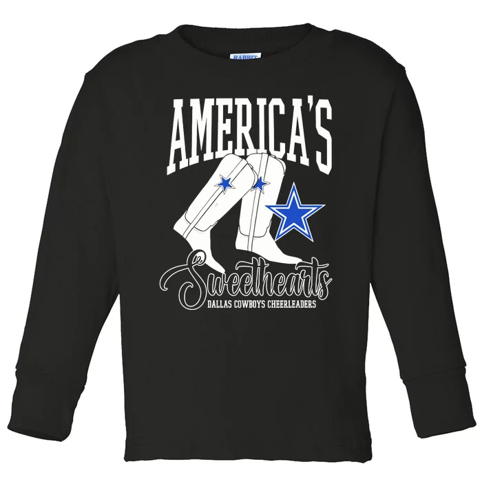 America’S Sweethearts Dallas Cowboy Cheerleaders Toddler Long Sleeve Shirt