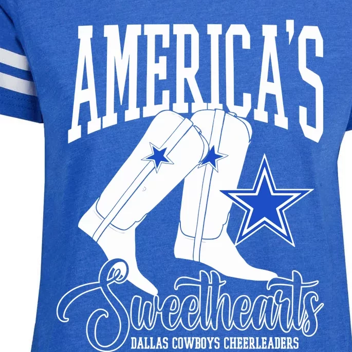 America’S Sweethearts Dallas Cowboy Cheerleaders Enza Ladies Jersey Football T-Shirt