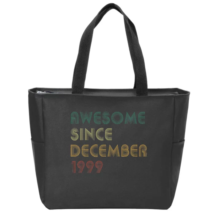 Awesome Since December 1999 Vintage Retro Birthday Zip Tote Bag