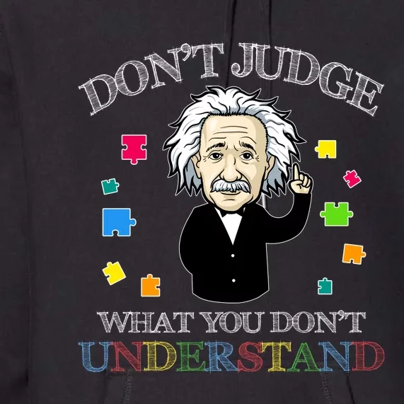 Autism Shirts Don't Judge What You Don't Understand Autism Awareness Premium Hoodie