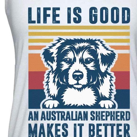 Australian Shepherd Dog Gifts Men Women Australian Shepherd Ladies Essential Flowy Tank