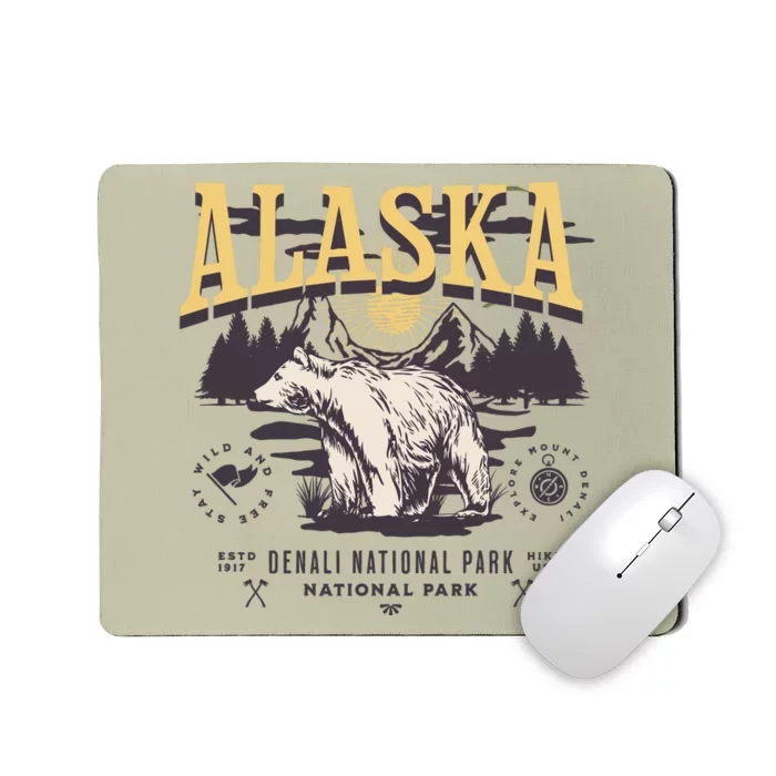 Alaska Sweatshirt Denali National Park Preppy Mousepad