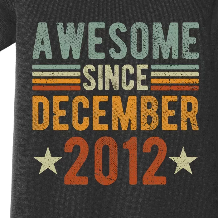 Awesome Since December 2012 10 Years Old tee shirt 10th year Baby Bodysuit