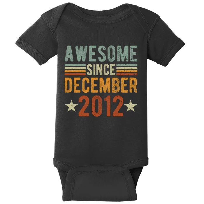 Awesome Since December 2012 10 Years Old tee shirt 10th year Baby Bodysuit