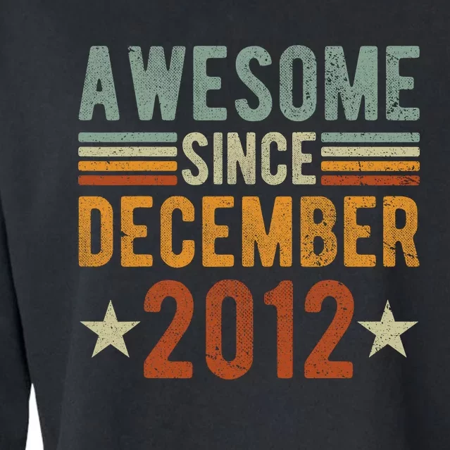 Awesome Since December 2012 10 Years Old tee shirt 10th year Cropped Pullover Crew