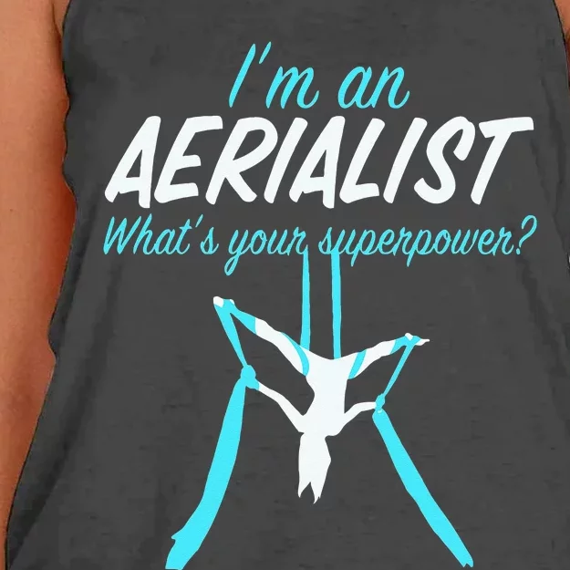 Aerial Silks Dancer Aerialist Air Yoga Acrobatics Women Gift Women's Knotted Racerback Tank