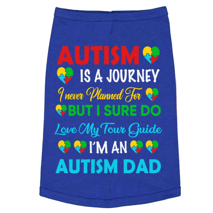 Autism Spectrum Disorder Dad Proud Awareness Puzzle Daddy Gift Doggie Tank