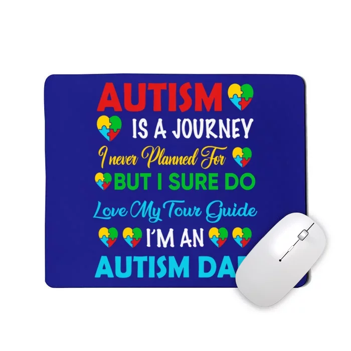 Autism Spectrum Disorder Dad Proud Awareness Puzzle Daddy Gift Mousepad