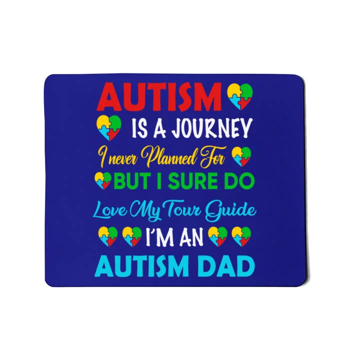 Autism Spectrum Disorder Dad Proud Awareness Puzzle Daddy Gift Mousepad