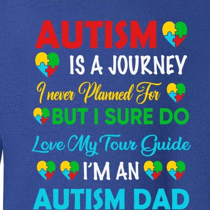 Autism Spectrum Disorder Dad Proud Awareness Puzzle Daddy Gift Toddler Sweatshirt