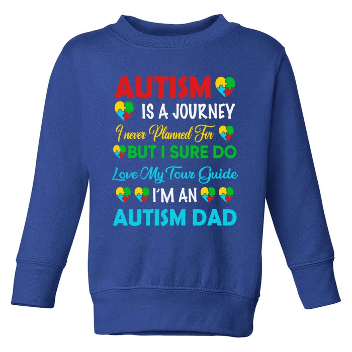 Autism Spectrum Disorder Dad Proud Awareness Puzzle Daddy Gift Toddler Sweatshirt