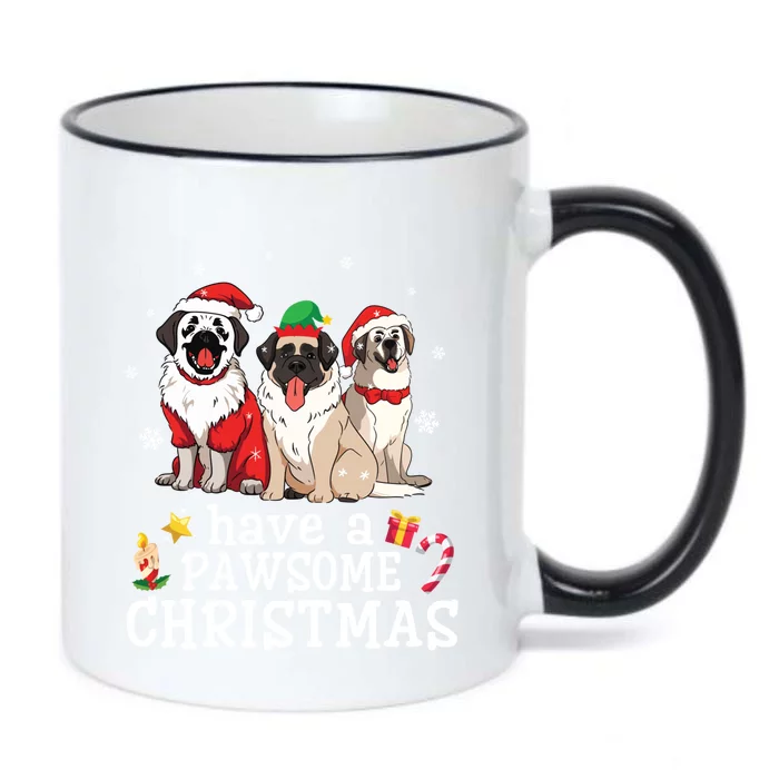 Anatolian Shepherd Dogs Merry Day Have A Pawsome Christmas Gift Black Color Changing Mug