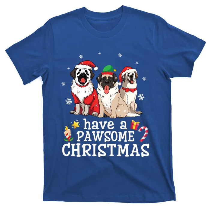 Anatolian Shepherd Dogs Merry Day Have A Pawsome Christmas Gift T-Shirt