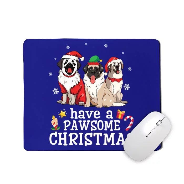 Anatolian Shepherd Dogs Merry Day Have A Pawsome Christmas Gift Mousepad