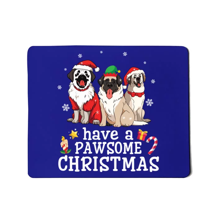 Anatolian Shepherd Dogs Merry Day Have A Pawsome Christmas Gift Mousepad