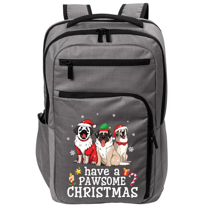 Anatolian Shepherd Dogs Merry Day Have A Pawsome Christmas Gift Impact Tech Backpack