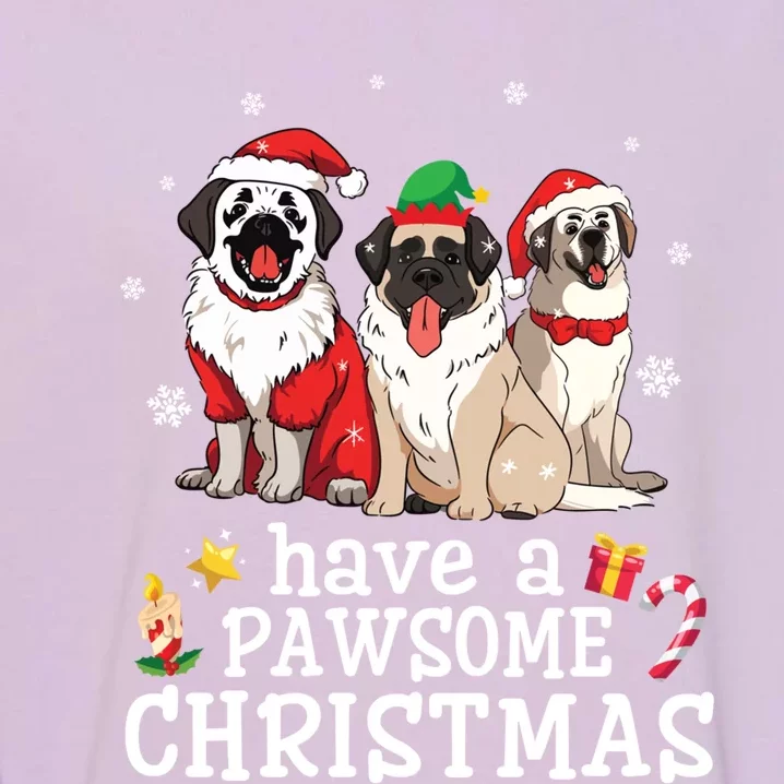 Anatolian Shepherd Dogs Merry Day Have A Pawsome Christmas Gift Garment-Dyed Sweatshirt