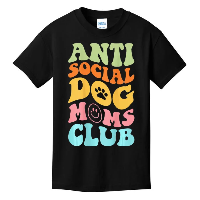 ANTI SOCIAL DOG MOMS CLUB Kids T-Shirt