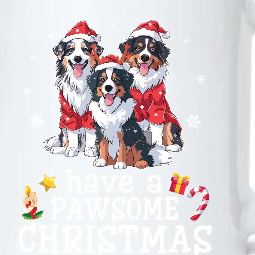 Australian Shepherd Dogs Merry Day Have A Pawsome Christmas Gift Black Color Changing Mug