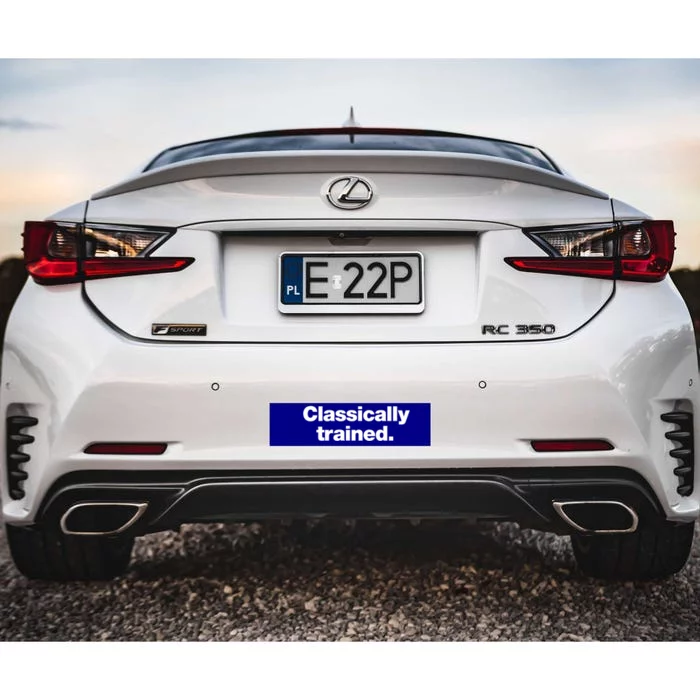 A Simple Design That Says Classically Trained Gift Bumper Sticker