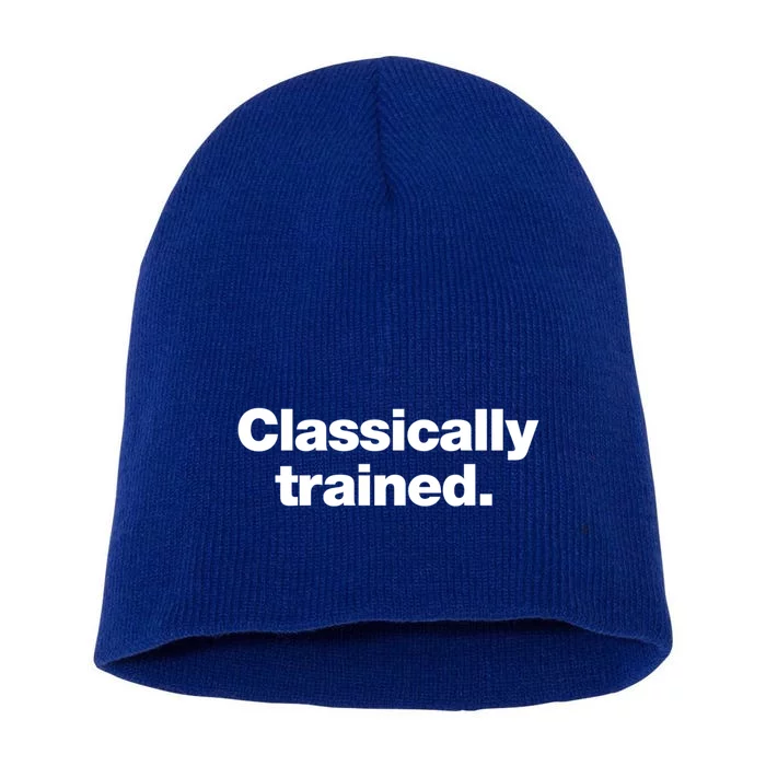 A Simple Design That Says Classically Trained Gift Short Acrylic Beanie