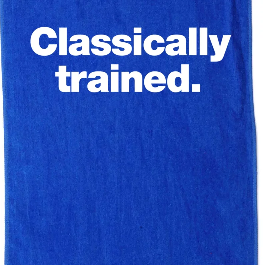 A Simple Design That Says Classically Trained Gift Platinum Collection Golf Towel