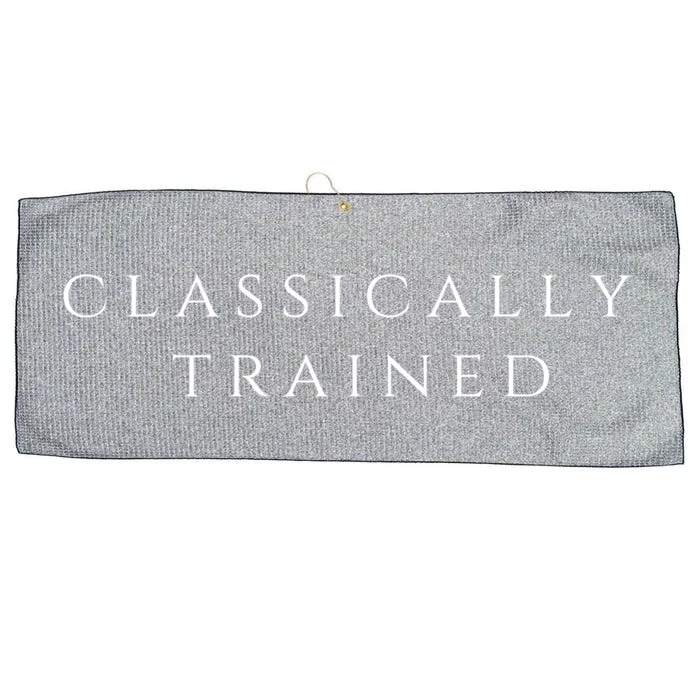 A Stylish Design That Says Classically Trained Gift Large Microfiber Waffle Golf Towel