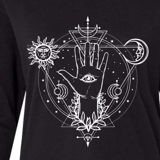 All Seeing Eye Mystic Gift Blackcraft Clothing Gift Womens Cotton Relaxed Long Sleeve T-Shirt