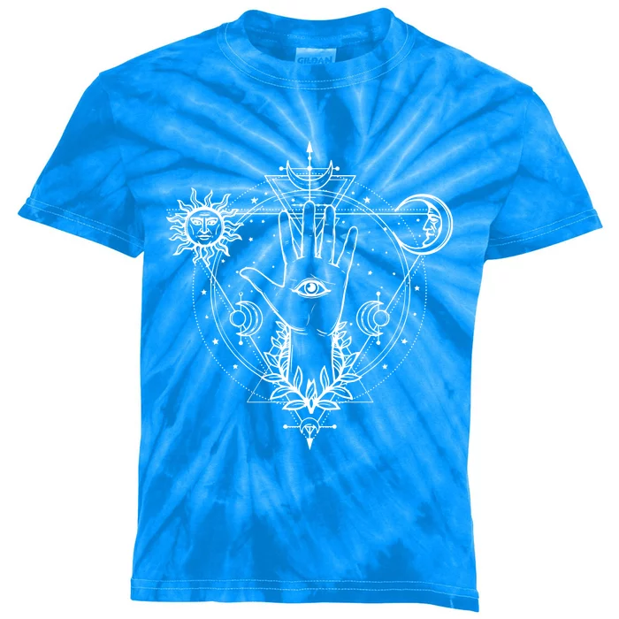 All Seeing Eye Mystic Gift Blackcraft Clothing Gift Kids Tie-Dye T-Shirt