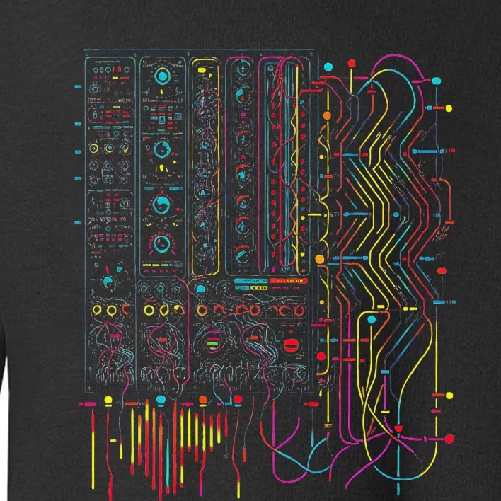 Analogue Synthesiser Electronic Music Modular Life Toddler Sweatshirt