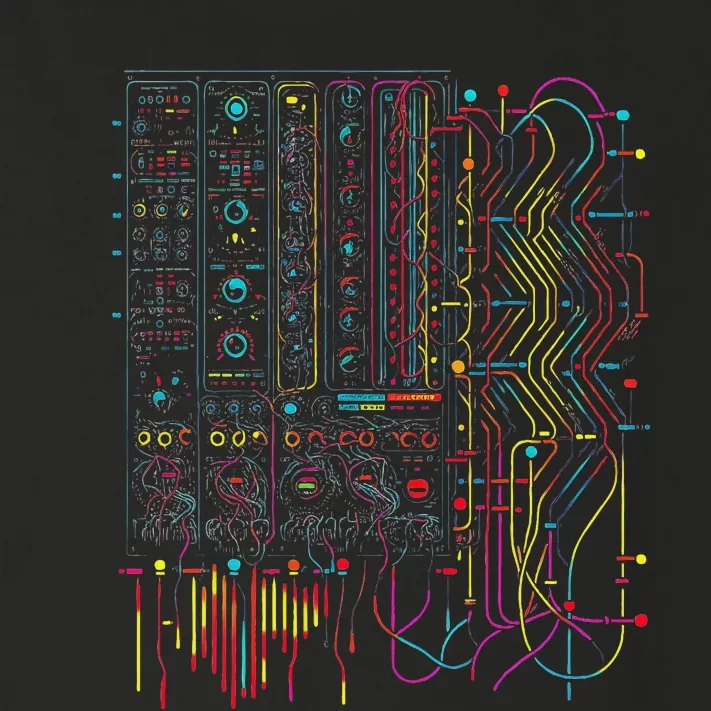 Analogue Synthesiser Electronic Music Modular Life Toddler Long Sleeve Shirt