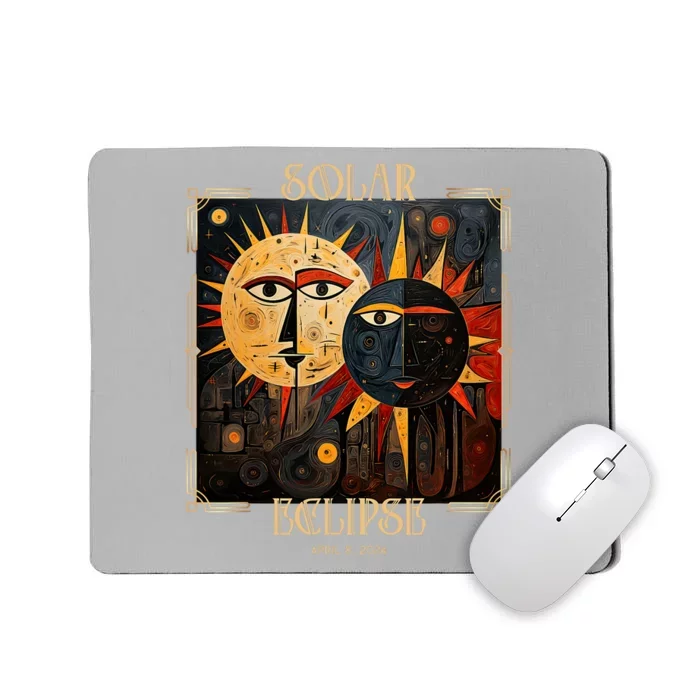 Art Solar Eclipse 2024 Sun Totality April 8th America Mousepad