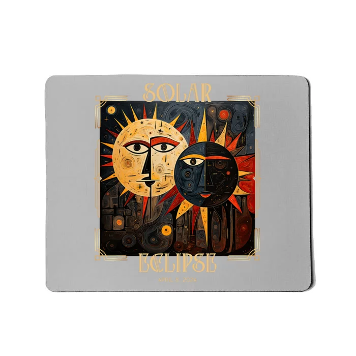 Art Solar Eclipse 2024 Sun Totality April 8th America Mousepad