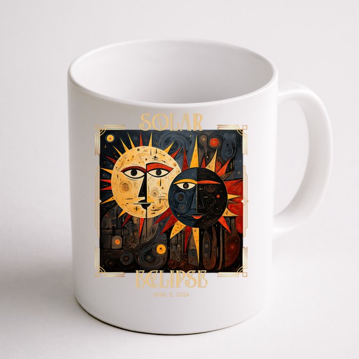 Art Solar Eclipse 2024 Sun Totality April 8th America Front & Back Coffee Mug