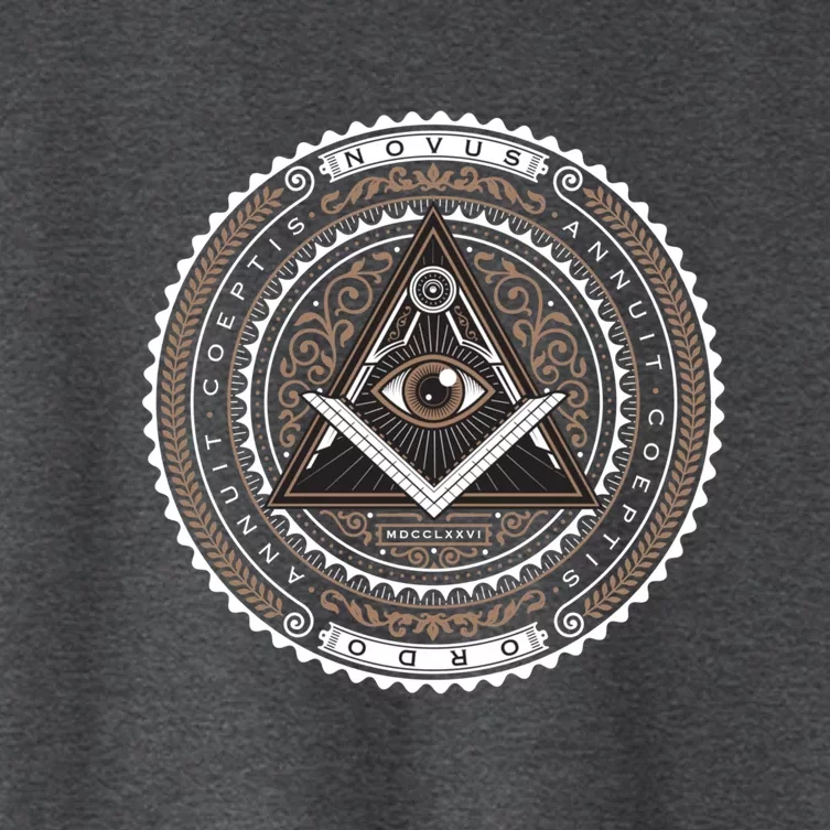 All Seeing Eye Emblem Women's Crop Top Tee