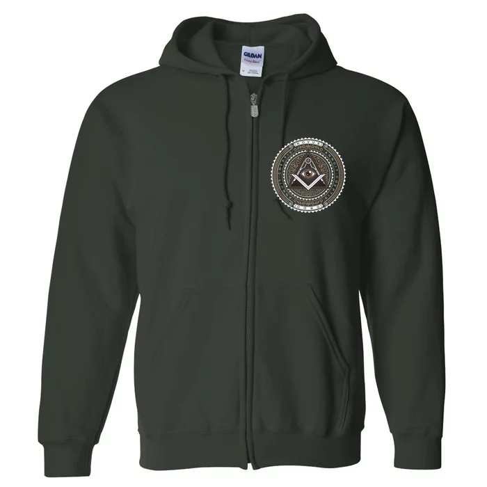 All Seeing Eye Emblem Full Zip Hoodie